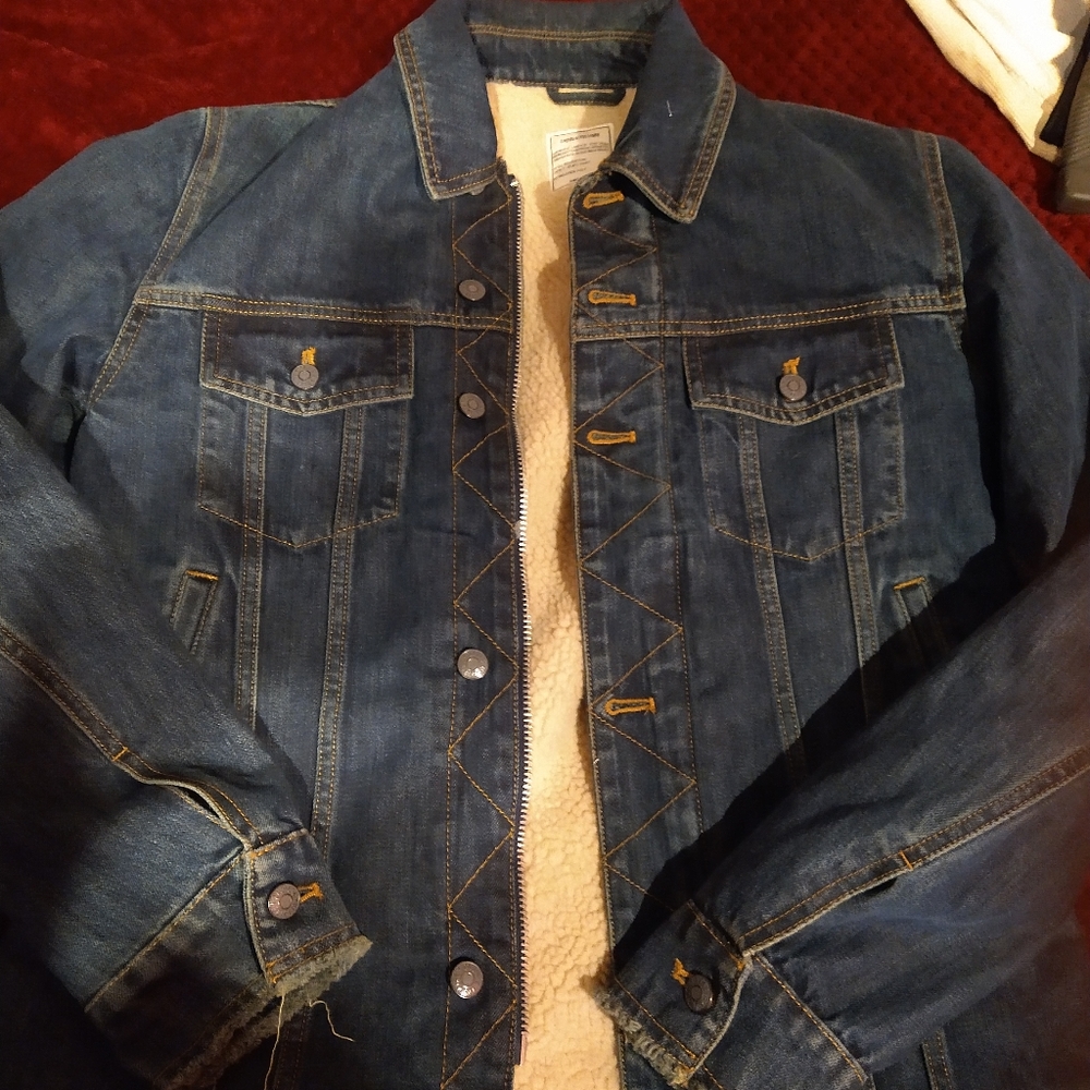 Zadig Valtarie men's denim sherpa jacket